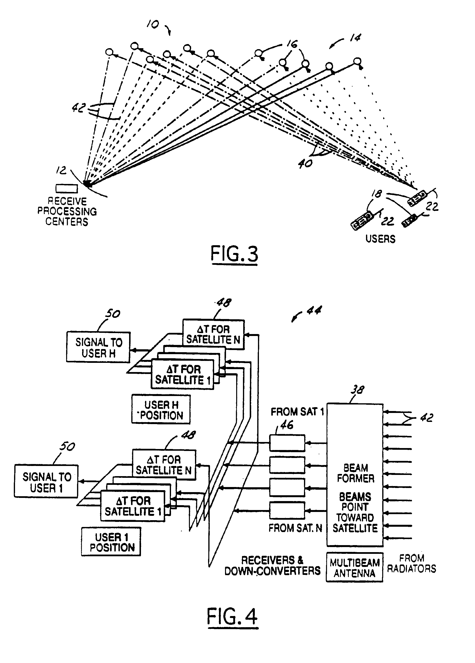 Multi-node point-to-point satellite communication system employing multiple geo satellites