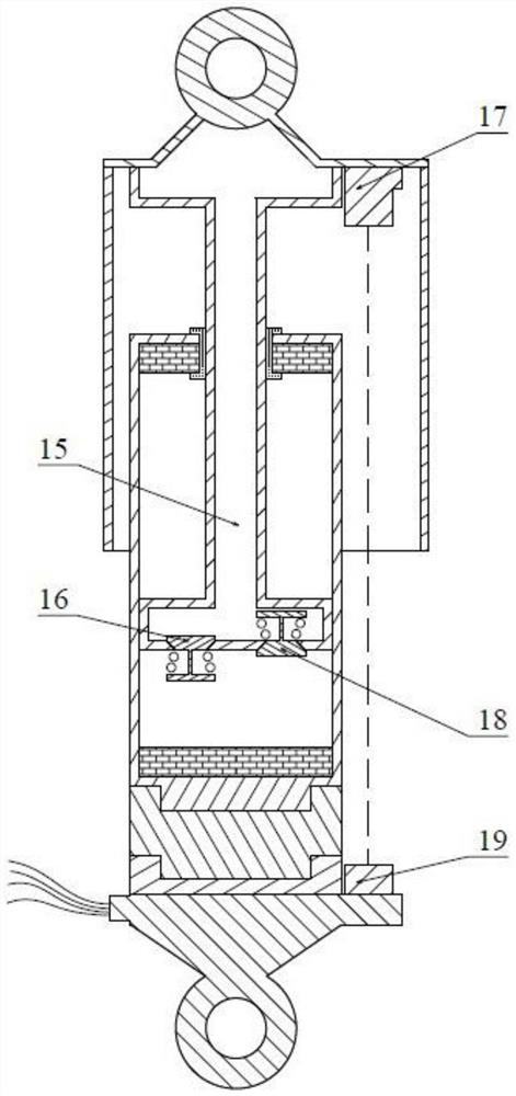 Electric control variable damping shock absorber for vehicle debugging