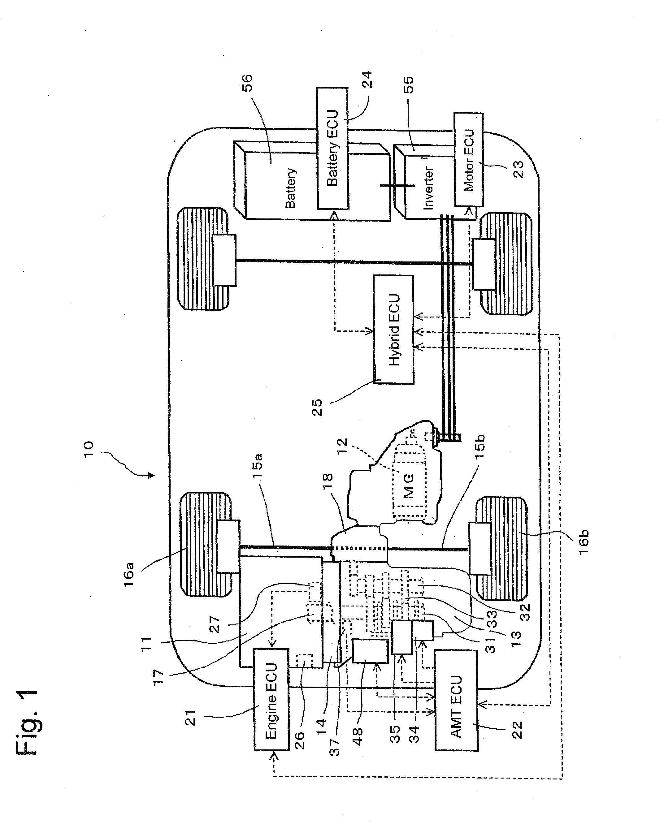 Hybrid vehicle clutch control device