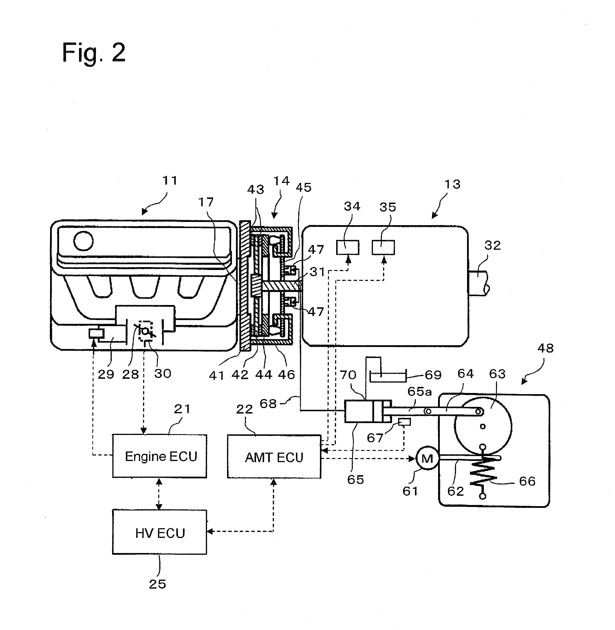 Hybrid vehicle clutch control device