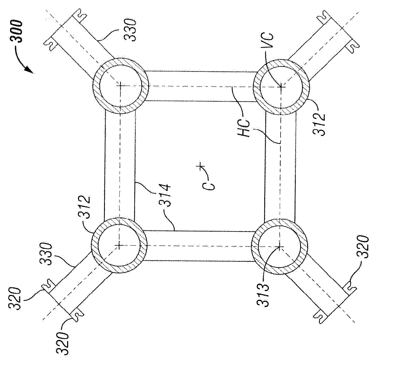 Tension leg platform with improved hydrodynamic performance