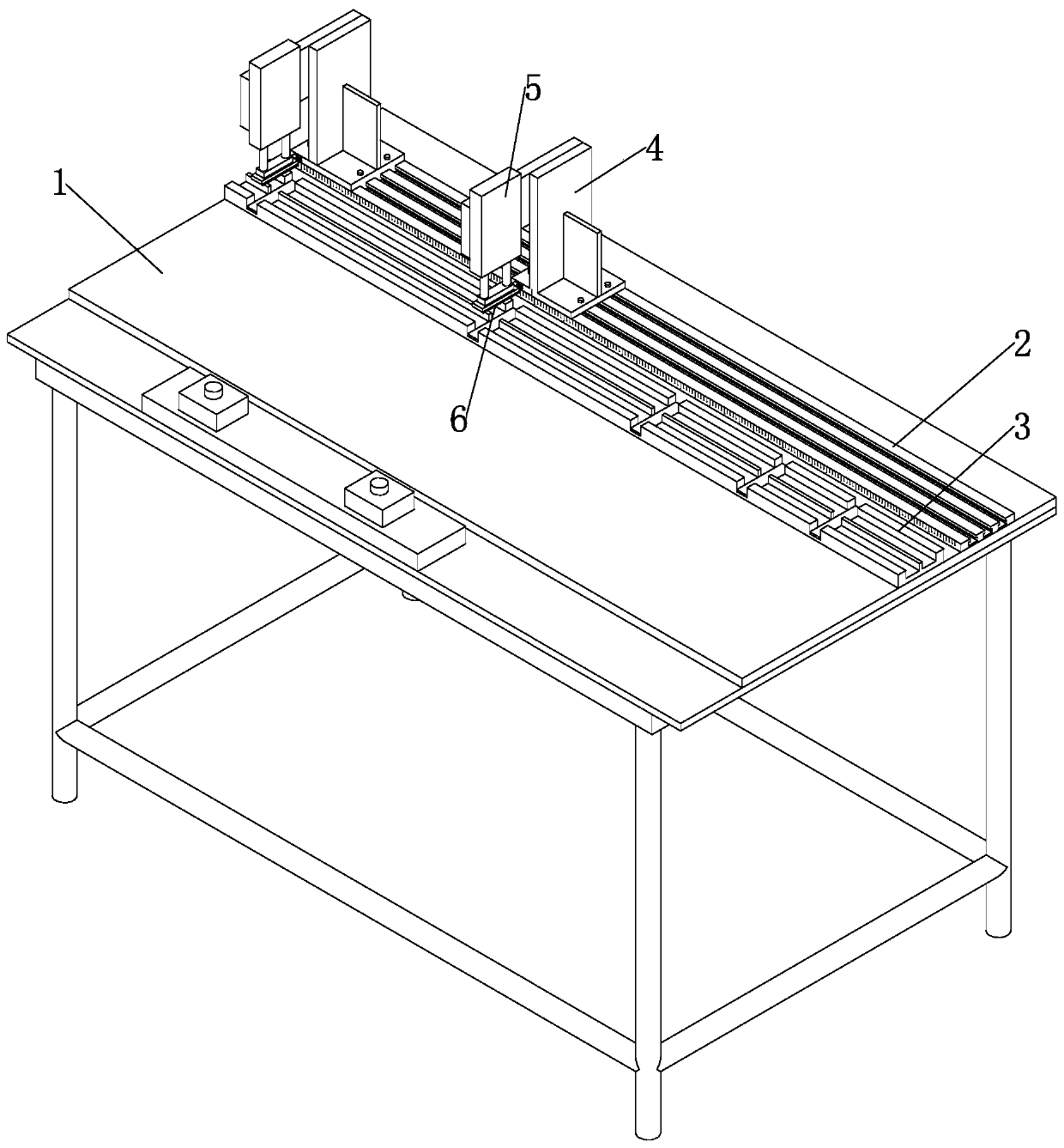 Double-cutter sealing strip cutting-off machine