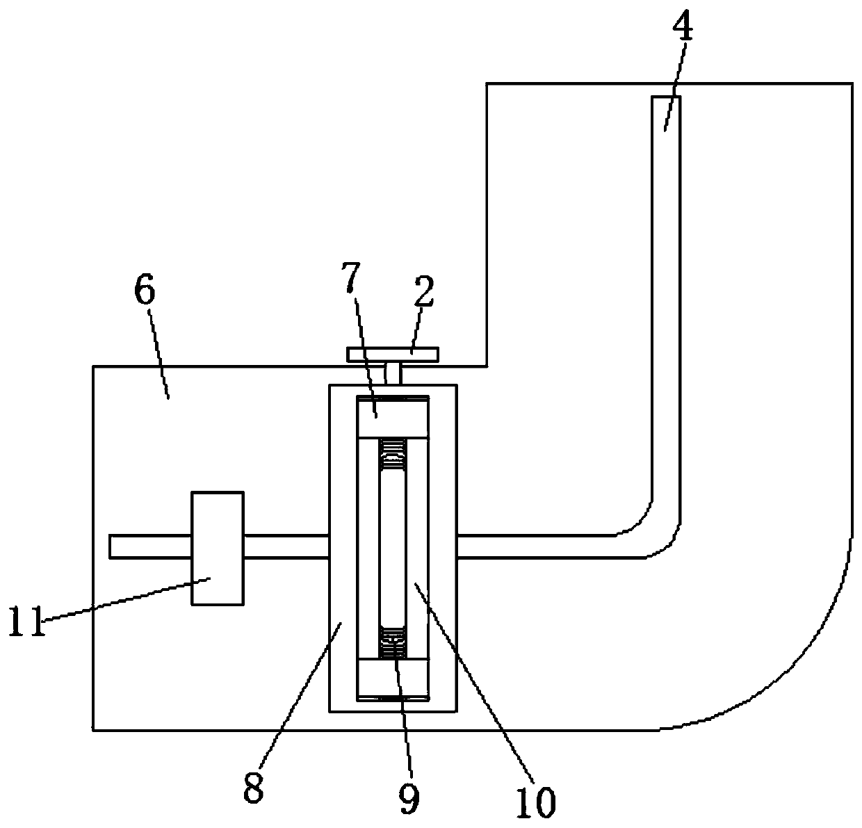 A turning guide device for construction engineering cable erection