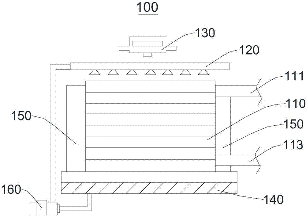 Evaporative cooling type centrifugal chiller and system with same