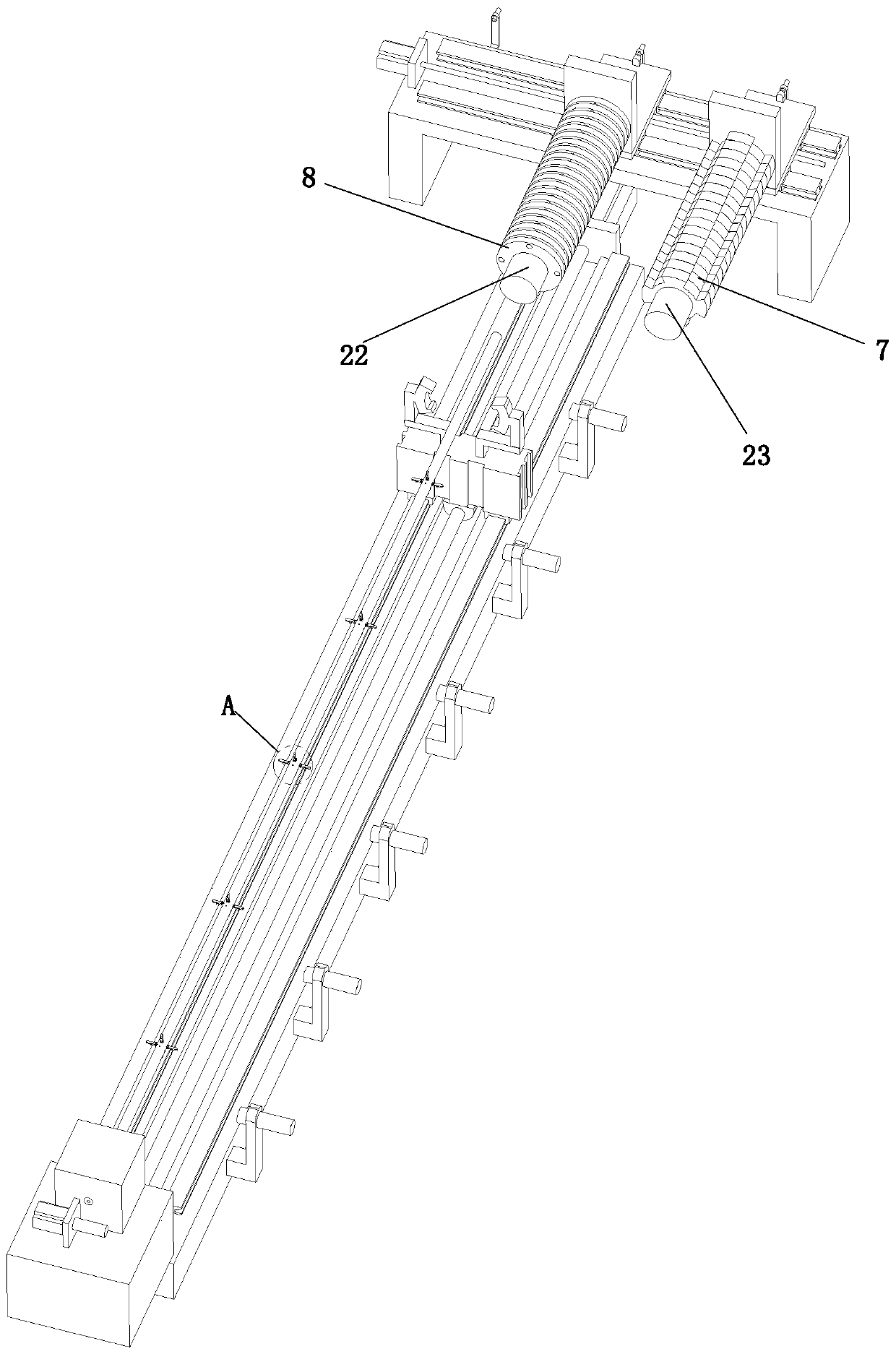 An assembly device for thermal insulation pipes