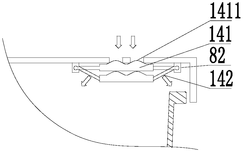 An exhaust gas purification device for kitchen waste