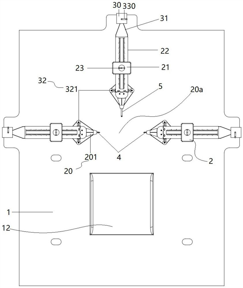 A stereotaxic radiological fixation device