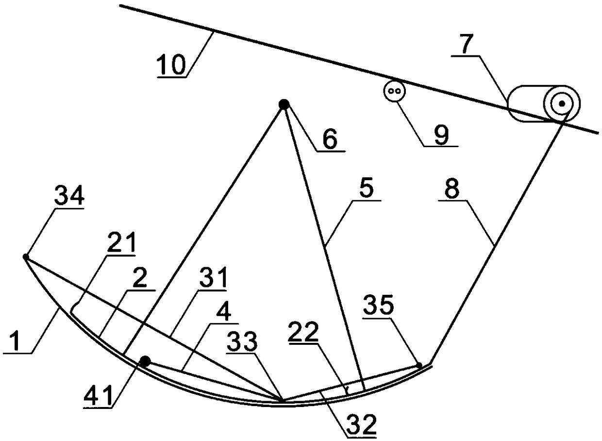 Multi-level overlapping arc fishway and fish passing method