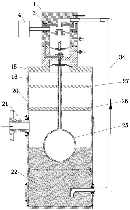 A basement sewage integrated lifting device