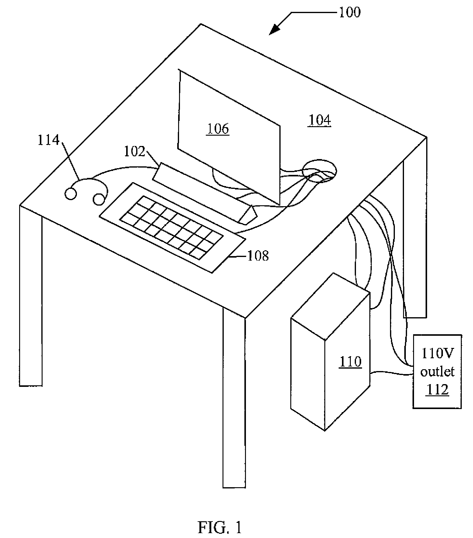 Mid-keyboard-monitor computer-based audio I/O device