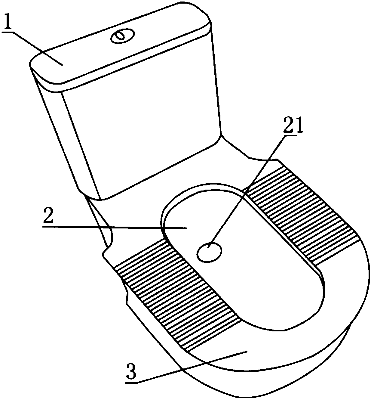 Platform type squatting pan