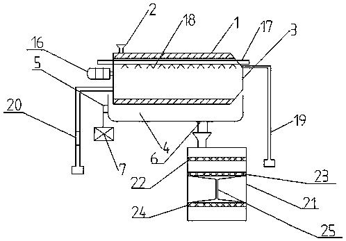 Sticky rice washing device with function of rice washing water treatment