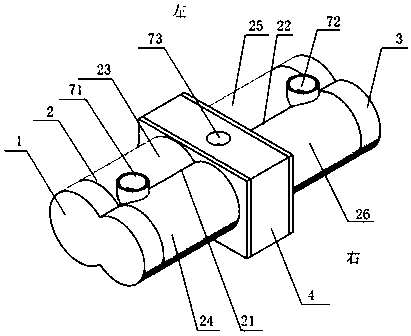 Axial force self-balance type four-screw mechanical device with gas thrust bearings