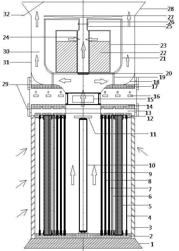 High-efficiency multifunctional modular interior air purification device