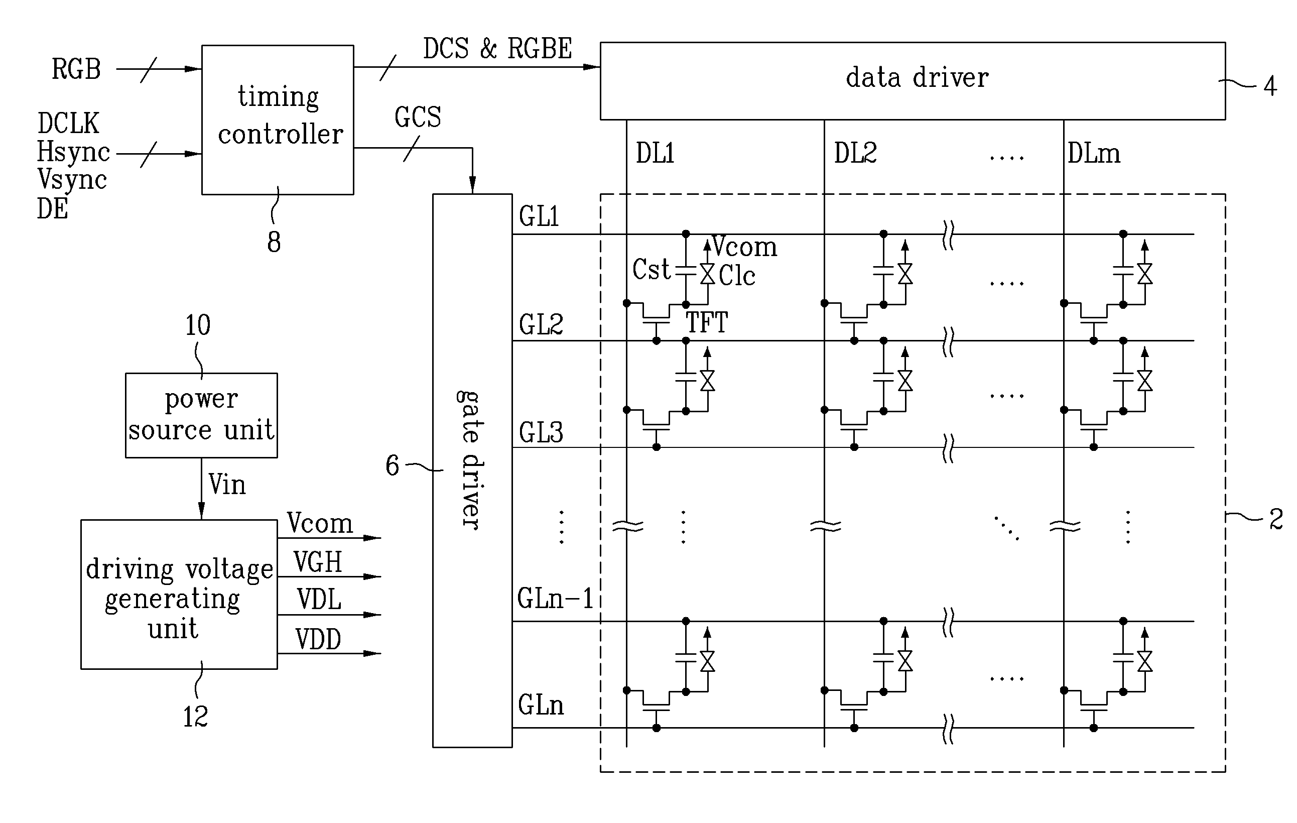 Device and method for driving liquid crystal display device