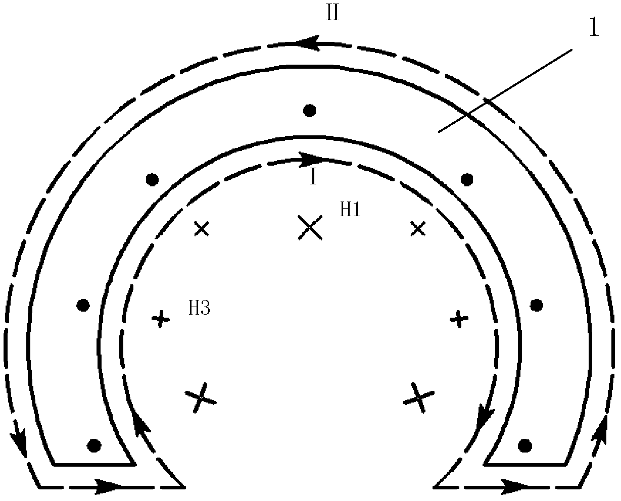 Open-loop electromagnet magnetization device