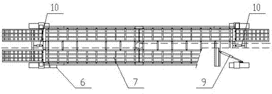 Full-hydraulic crawler-type self-moving trestle