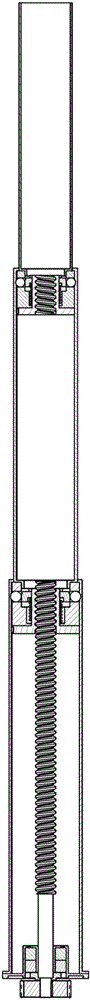 Electric multistage actuating cylinder retracting and releasing locking device