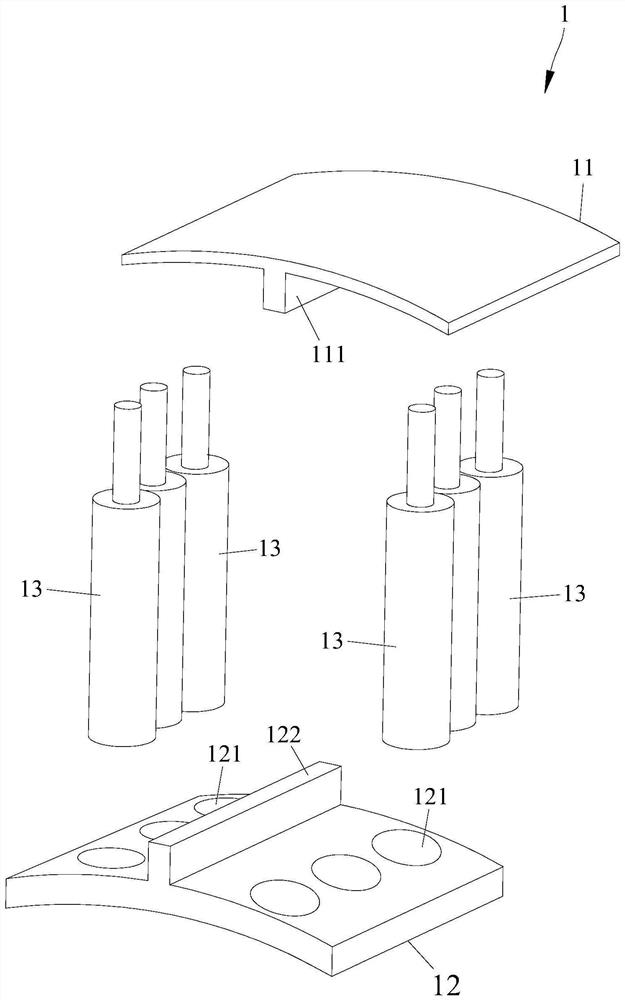 Tunnel energy dissipation supporting structure and construction method