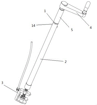 Insulating rod assisting device for mounting clamping plate type ground wire connector