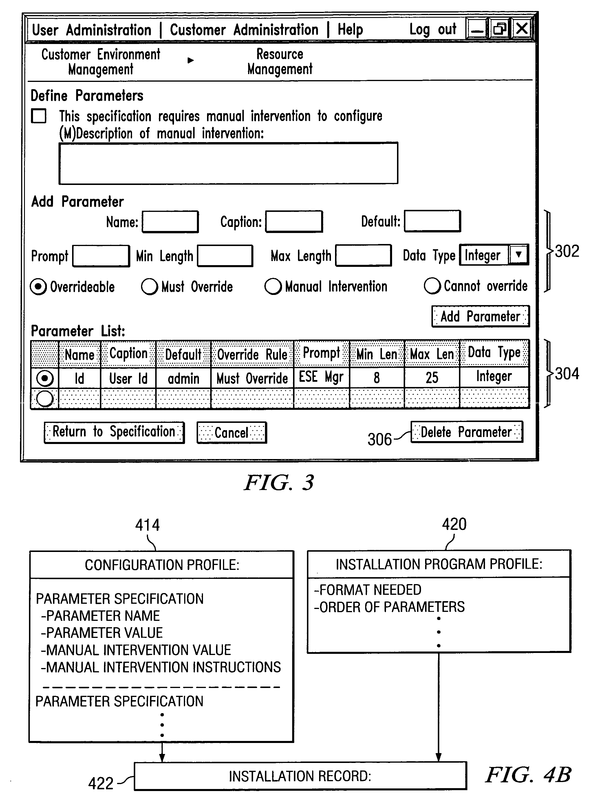 Generic method for defining resource configuration profiles in provisioning systems