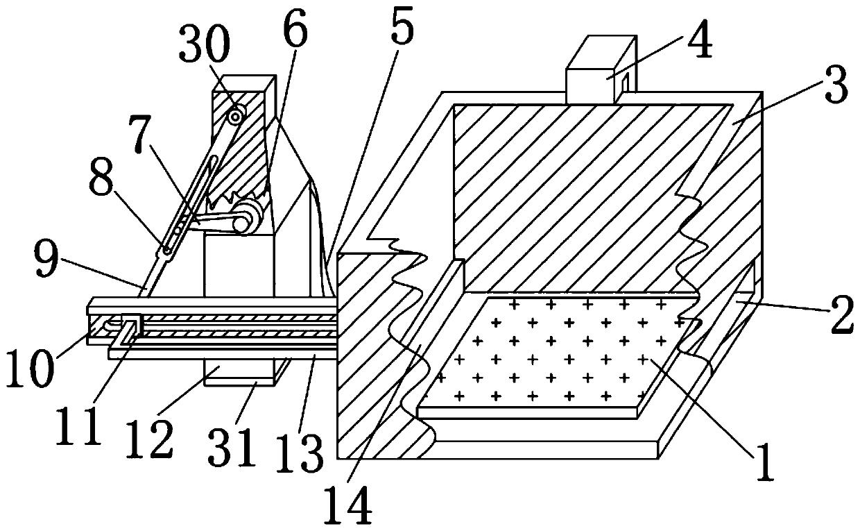 Pushing and discharging method for unloading hole of automatic grinding machine