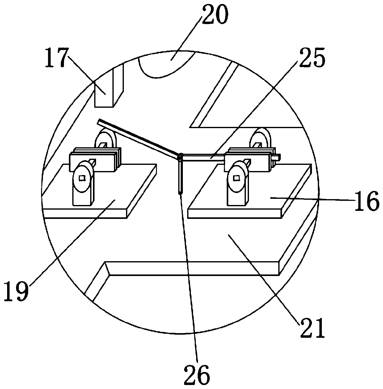 Pushing and discharging method for unloading hole of automatic grinding machine