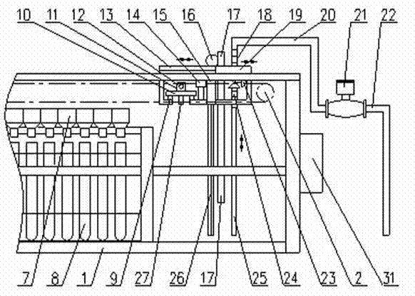 Device of testing horizontal fog scale distribution and method thereof