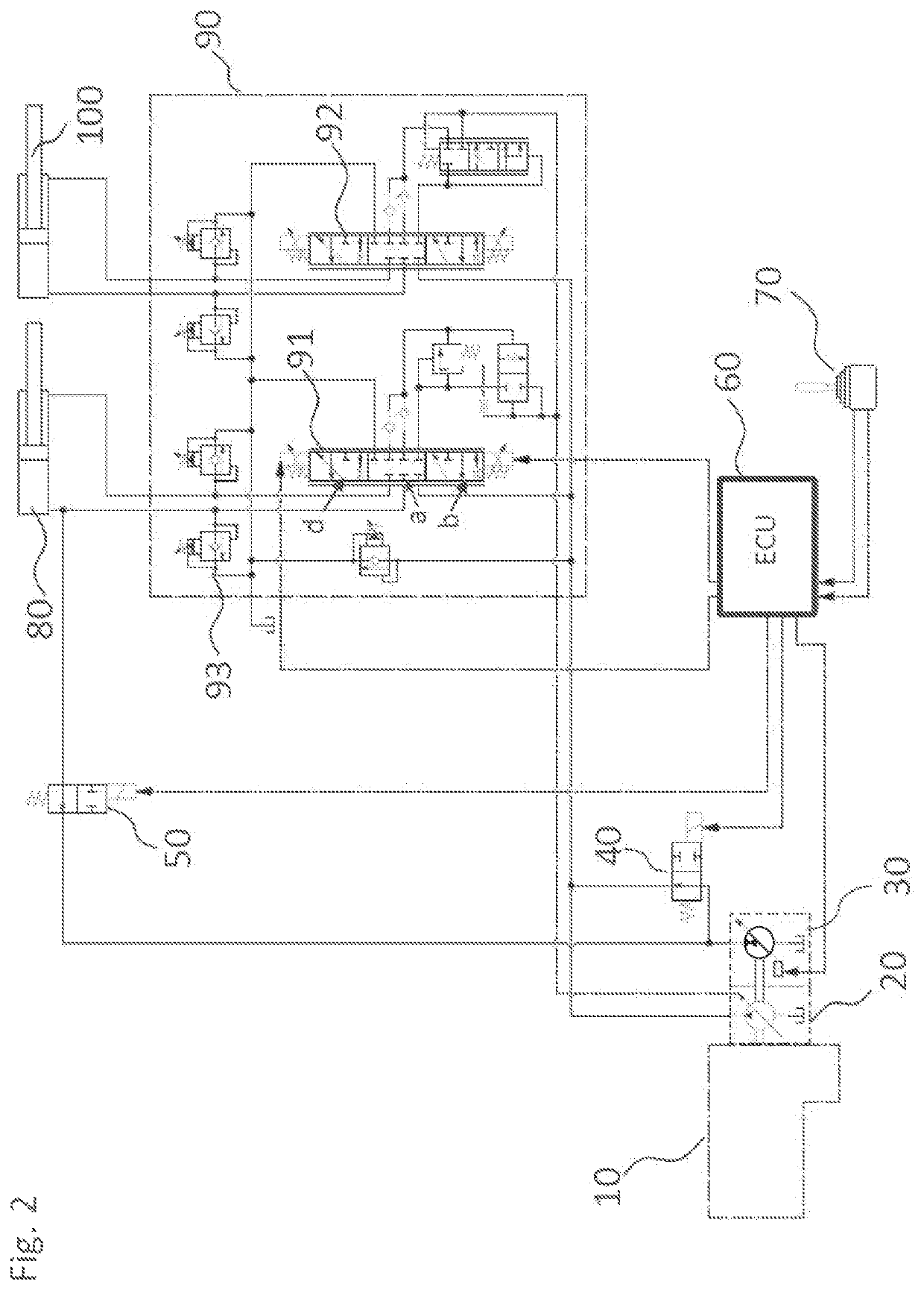 Work machine having hydraulics for energy recovery