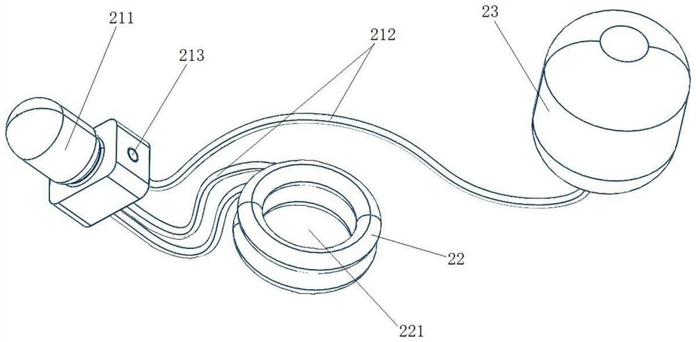 Compression type dual-urination-control male wearable shorts based on liquid circulation