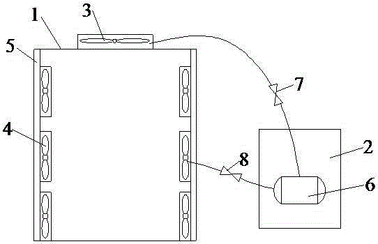 Air-cooled cooling device for annular forgings