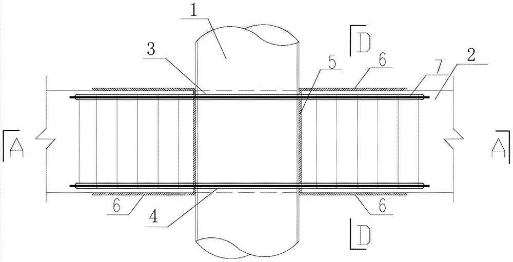 Prestressed Connected Concrete Beam Circular Concrete Steel Tube Column Joints