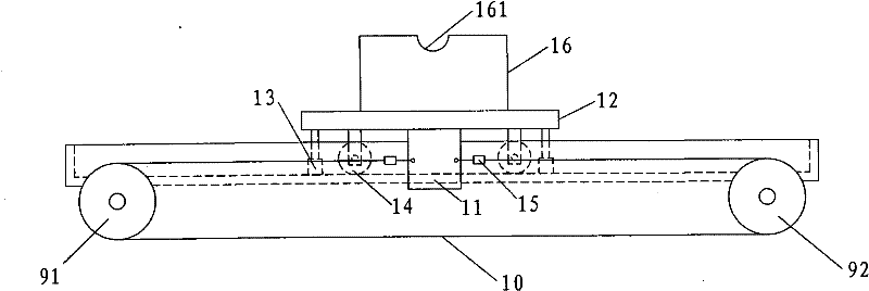 Automatic cloth paving device