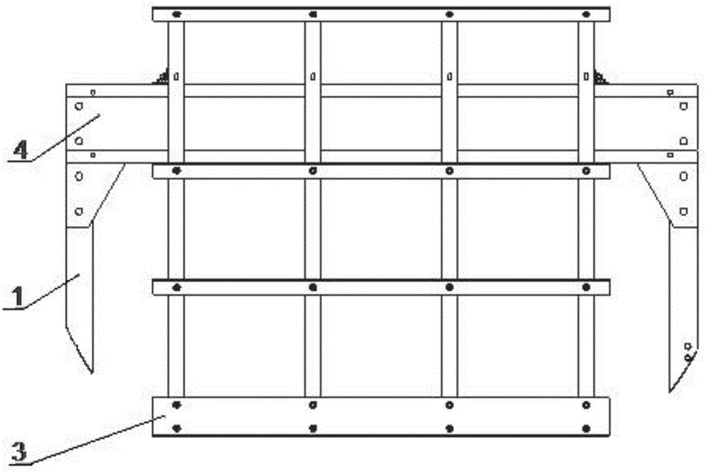 Elevator car top guard installation structure