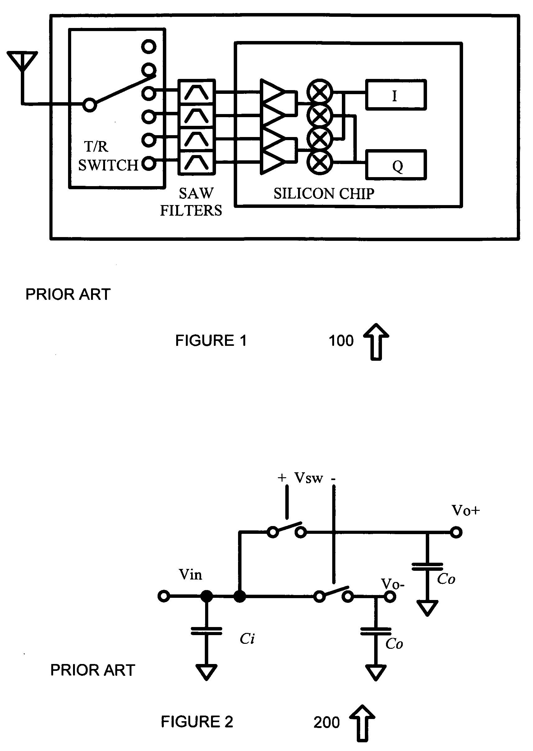 High dynamic range time-varying integrated receiver for elimination of off-chip filters