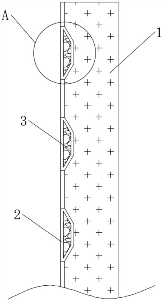 Anti-falling concrete prefabricated wallboard with strong adhesive force