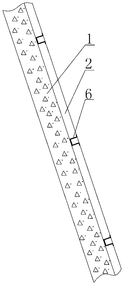 Mortar plastering anti-cracking structure for irrigation canal