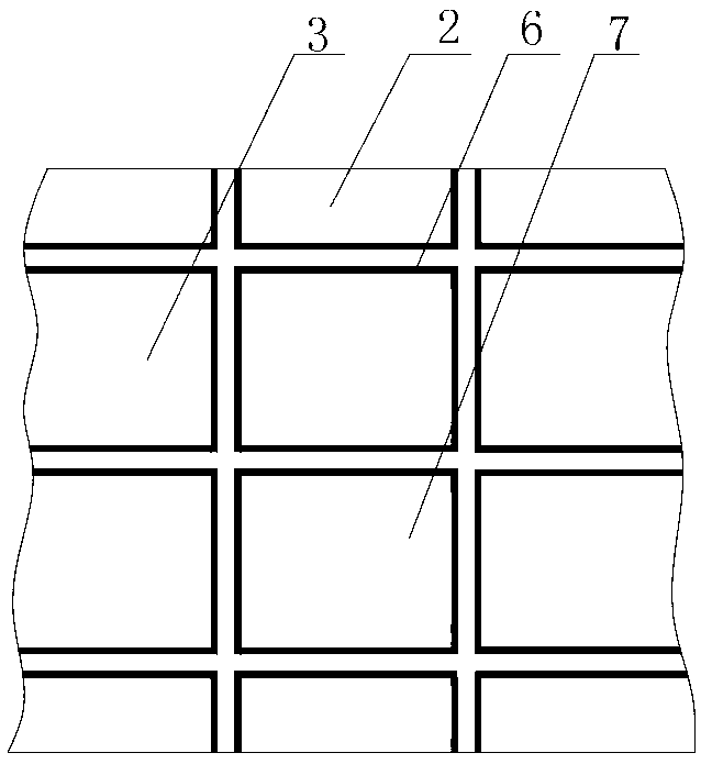 Mortar plastering anti-cracking structure for irrigation canal