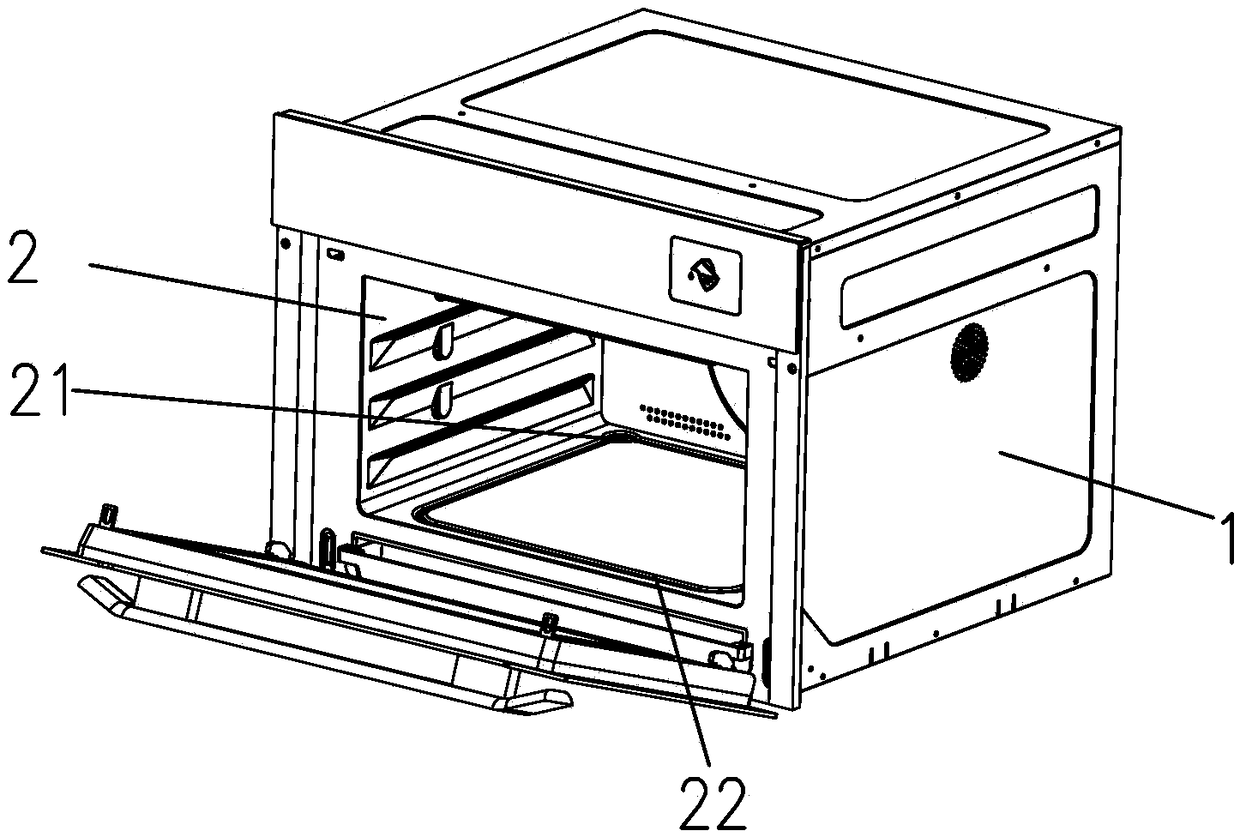 High-temperature steam-type self-cleaning oven