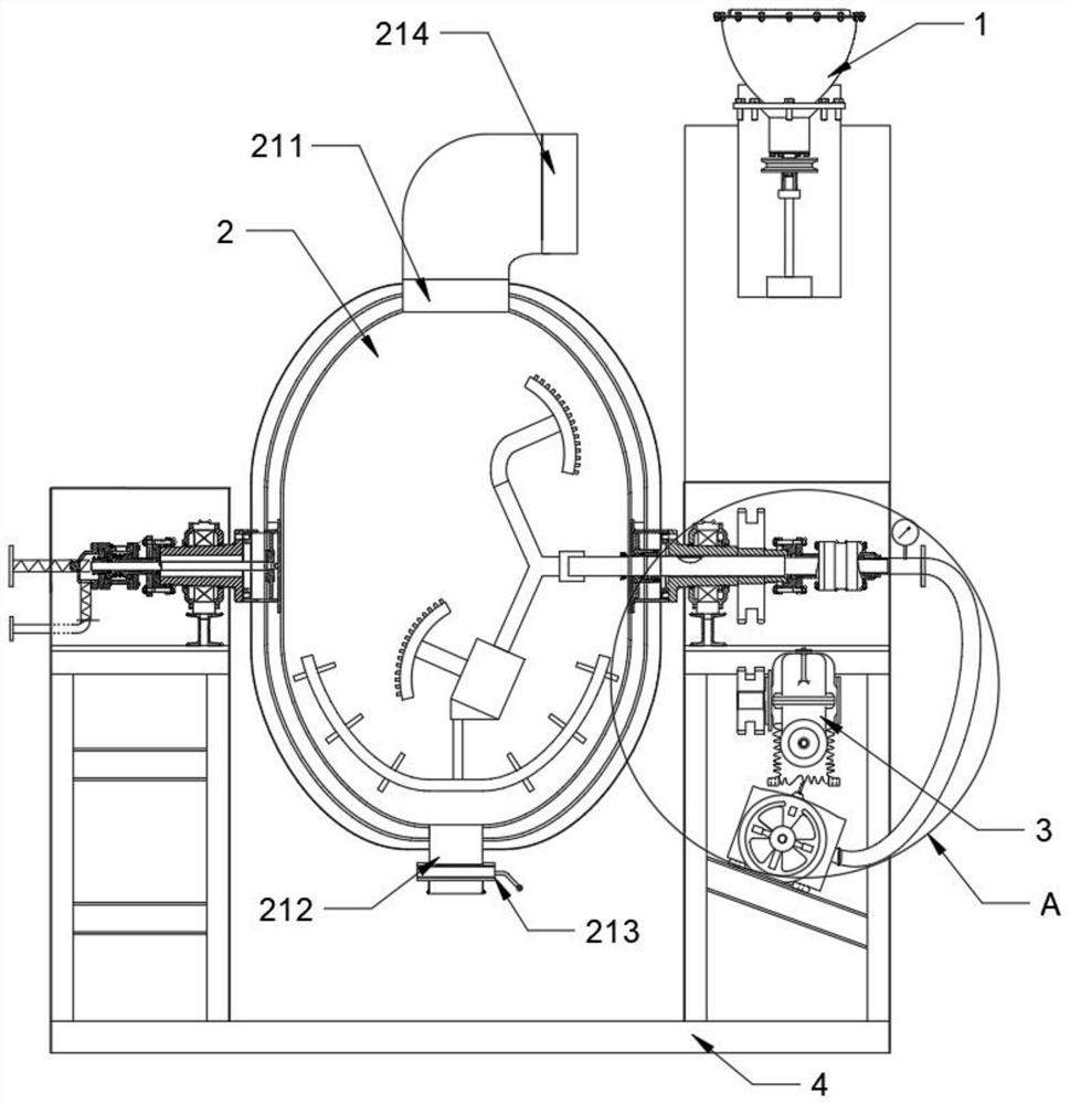 High-efficiency drying equipment for gluten powder and its application method