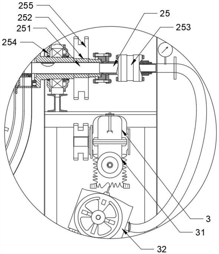 High-efficiency drying equipment for gluten powder and its application method