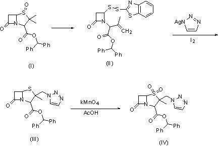 Method for preparing 2 beta-methyl penicillanate benzhydryl dioxide