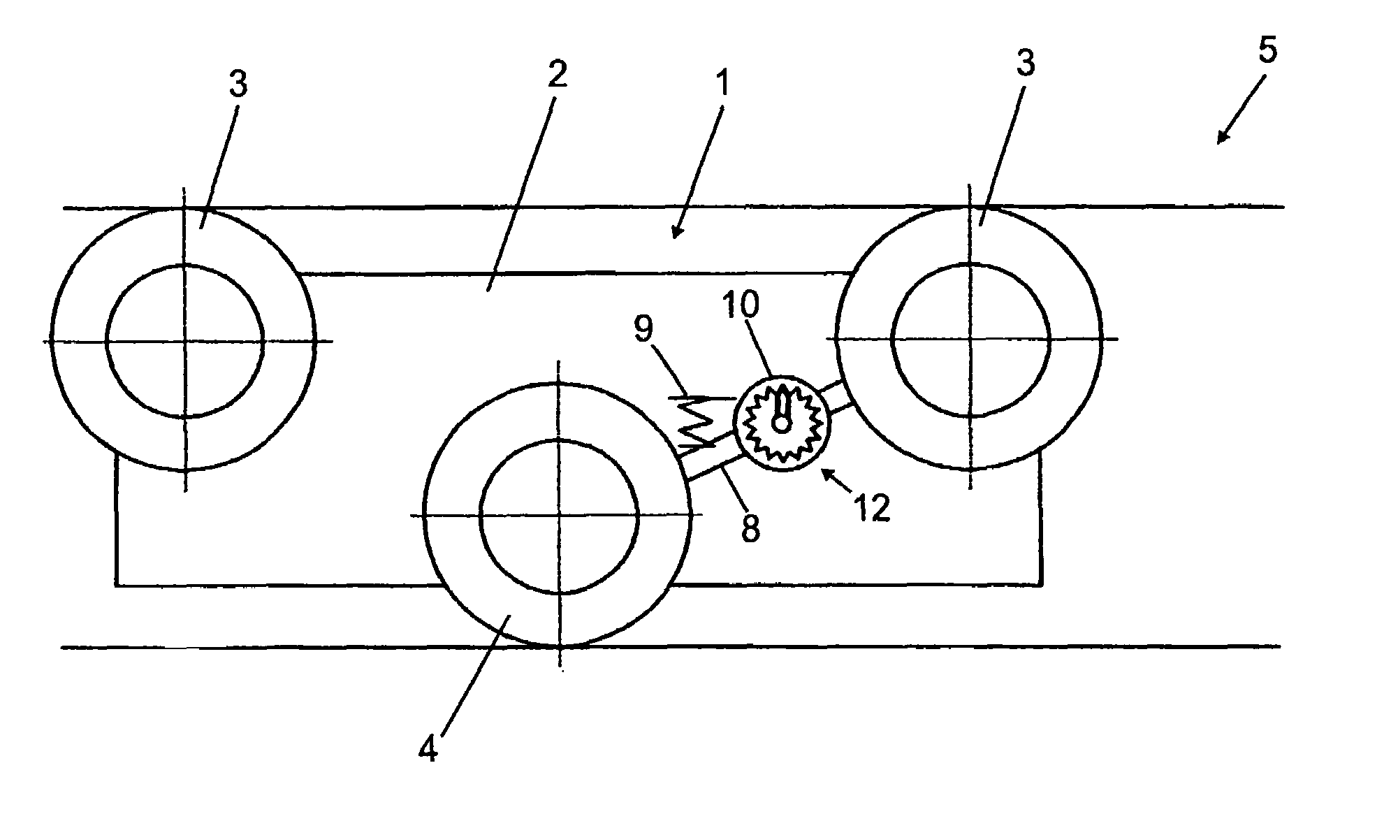 Guiding system for a sliding door