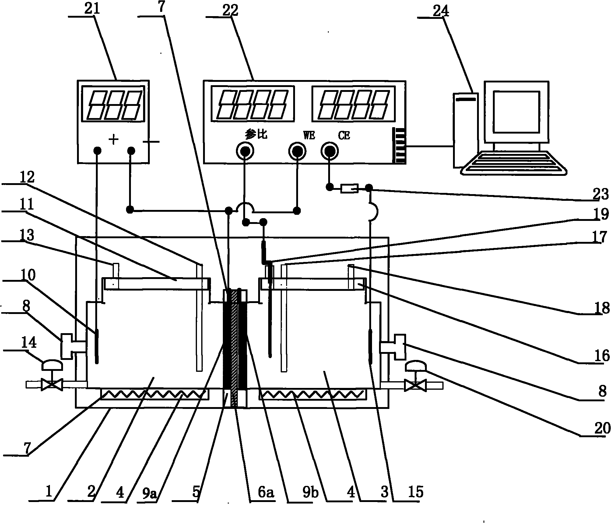 Device and method for determining metallic hydrogen penetrating quality