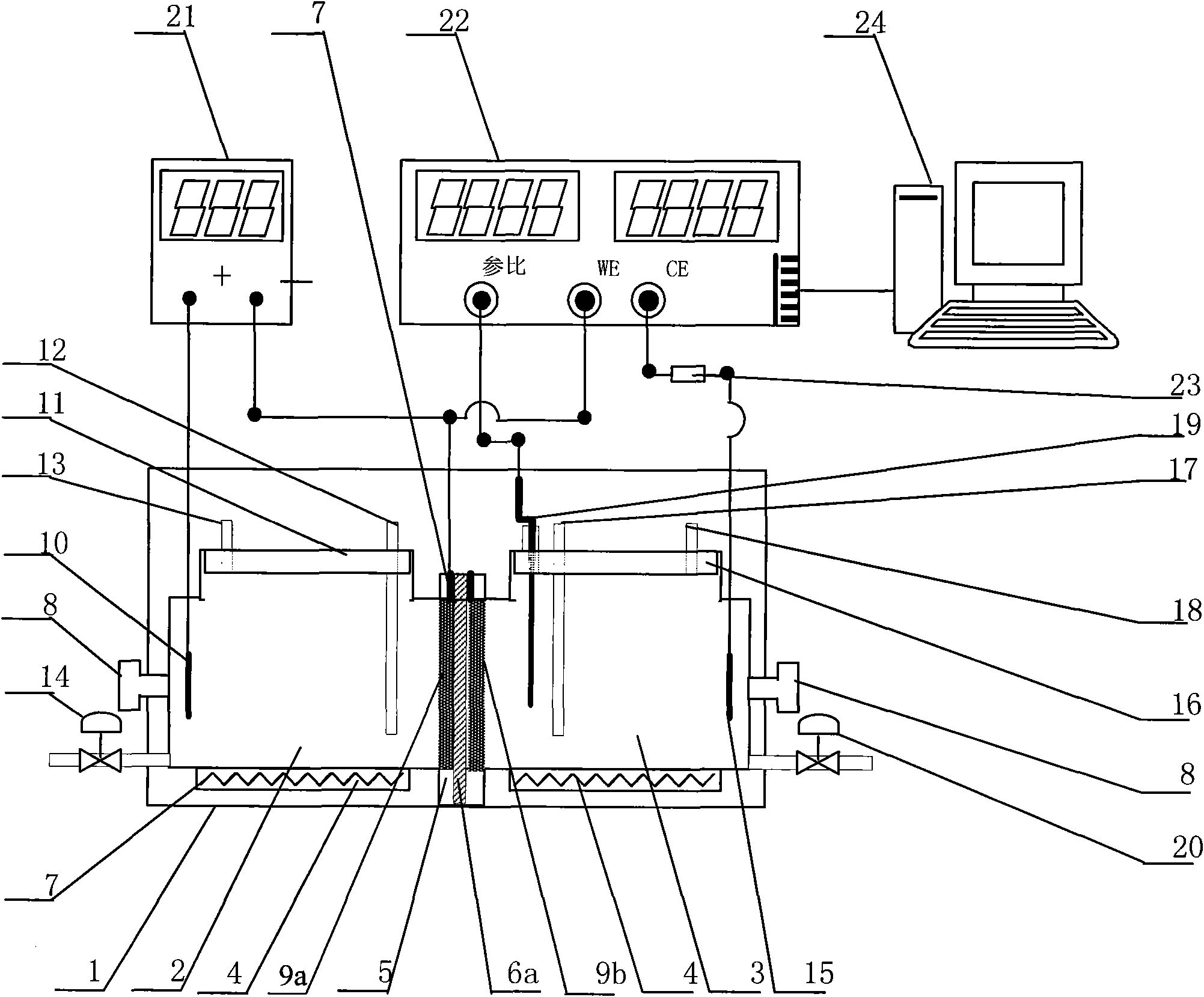 Device and method for determining metallic hydrogen penetrating quality