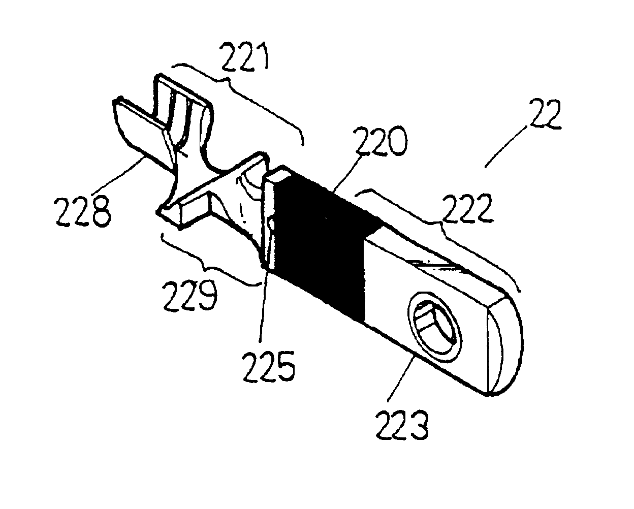 Plug inner frame with twisted blades