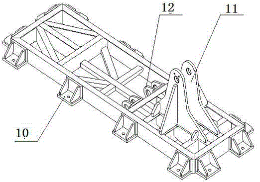 Foundation-free overturning table for overturning concrete PC plate