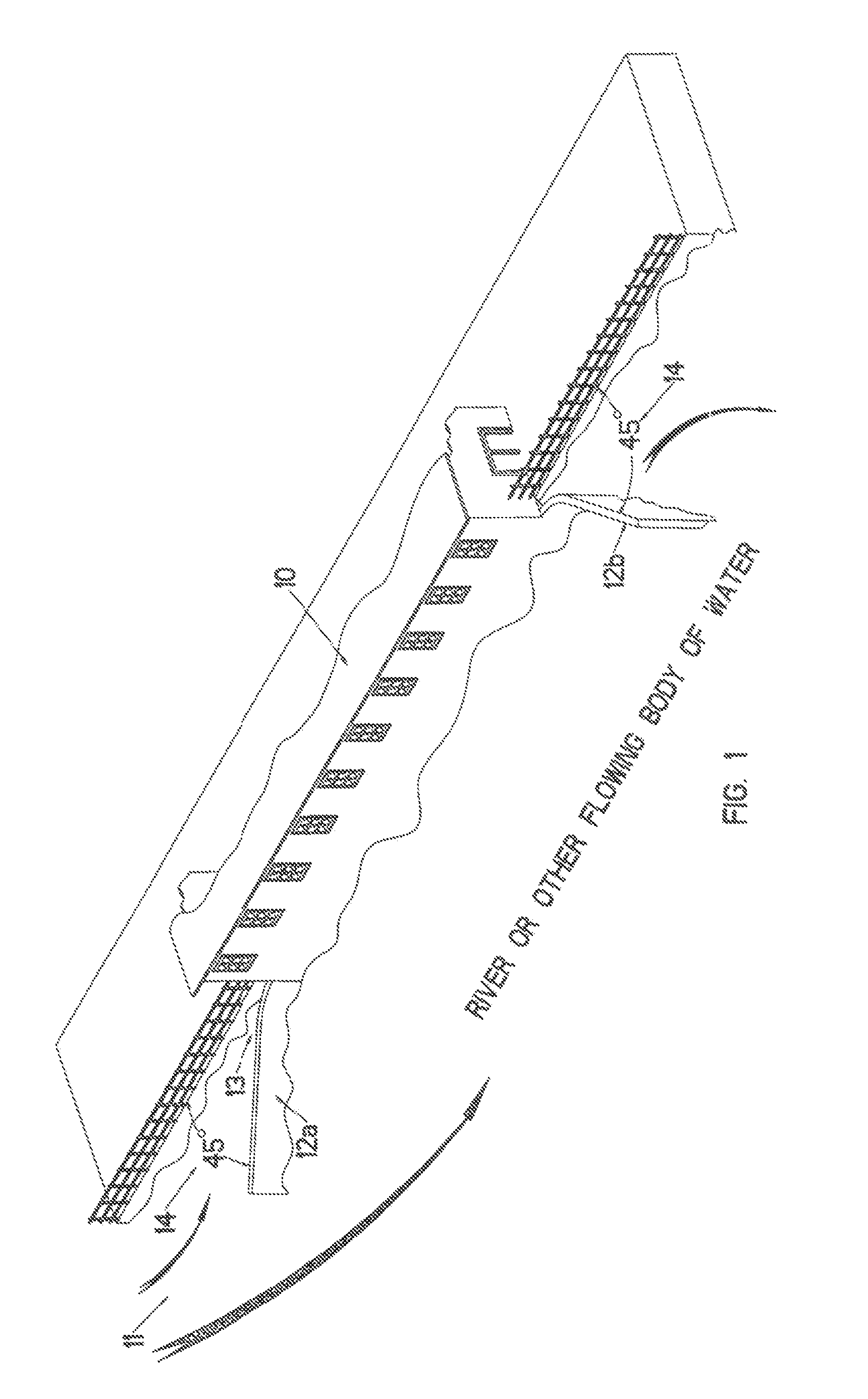 Hydro-electric power generating system with an adjustable water diversion system