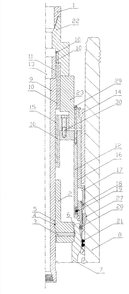 Casing hanger and seal lowering tool for ocean deepwater drilling