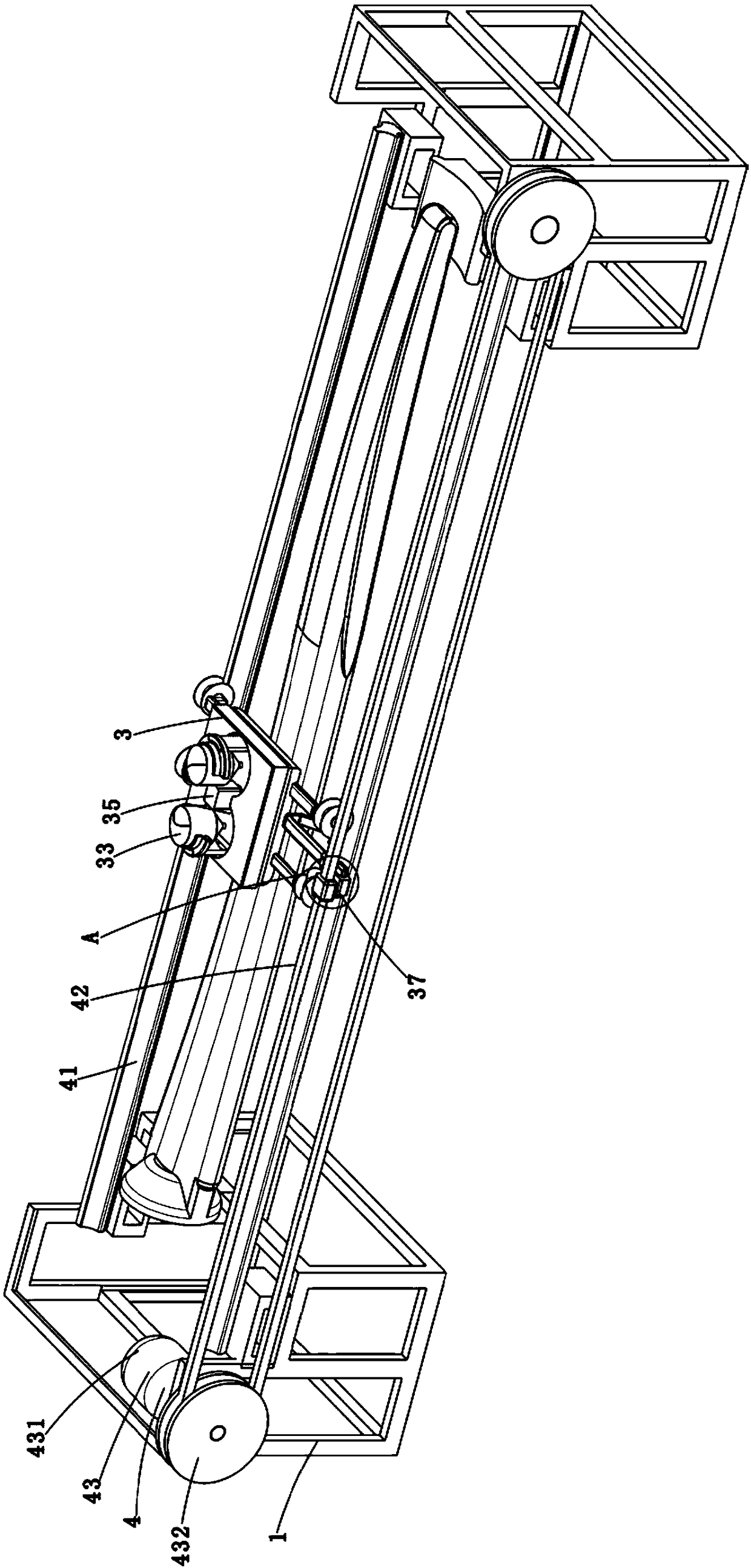 Detecting equipment for fan blades of wind turbine